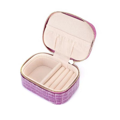 Casual Solid Color Pu Leather Jewelry Boxes