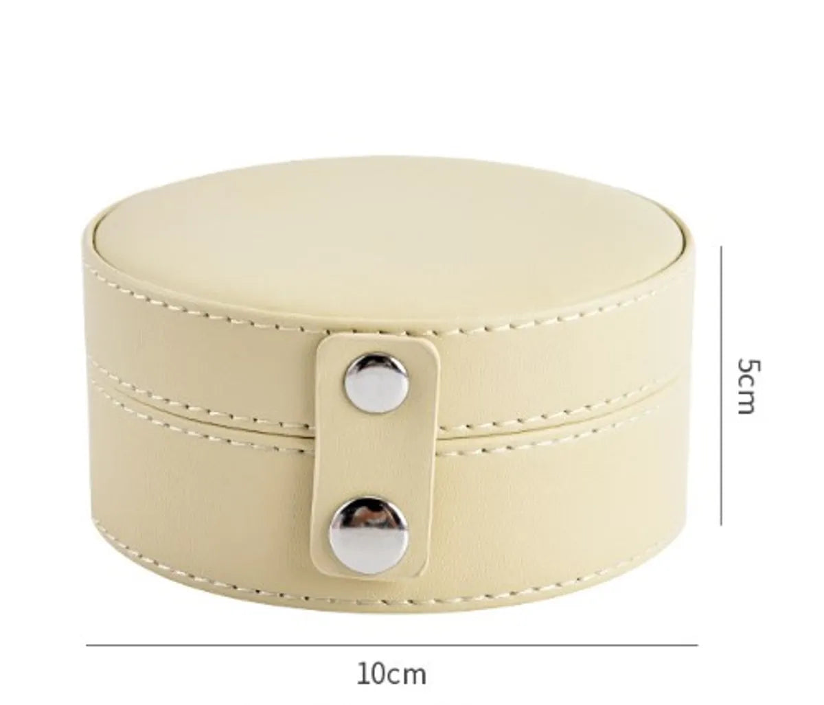 Casual Solid Color Pu Leather Jewelry Boxes