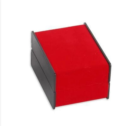 Casual Solid Color Pu Leather Plastic Flannel Jewelry Boxes