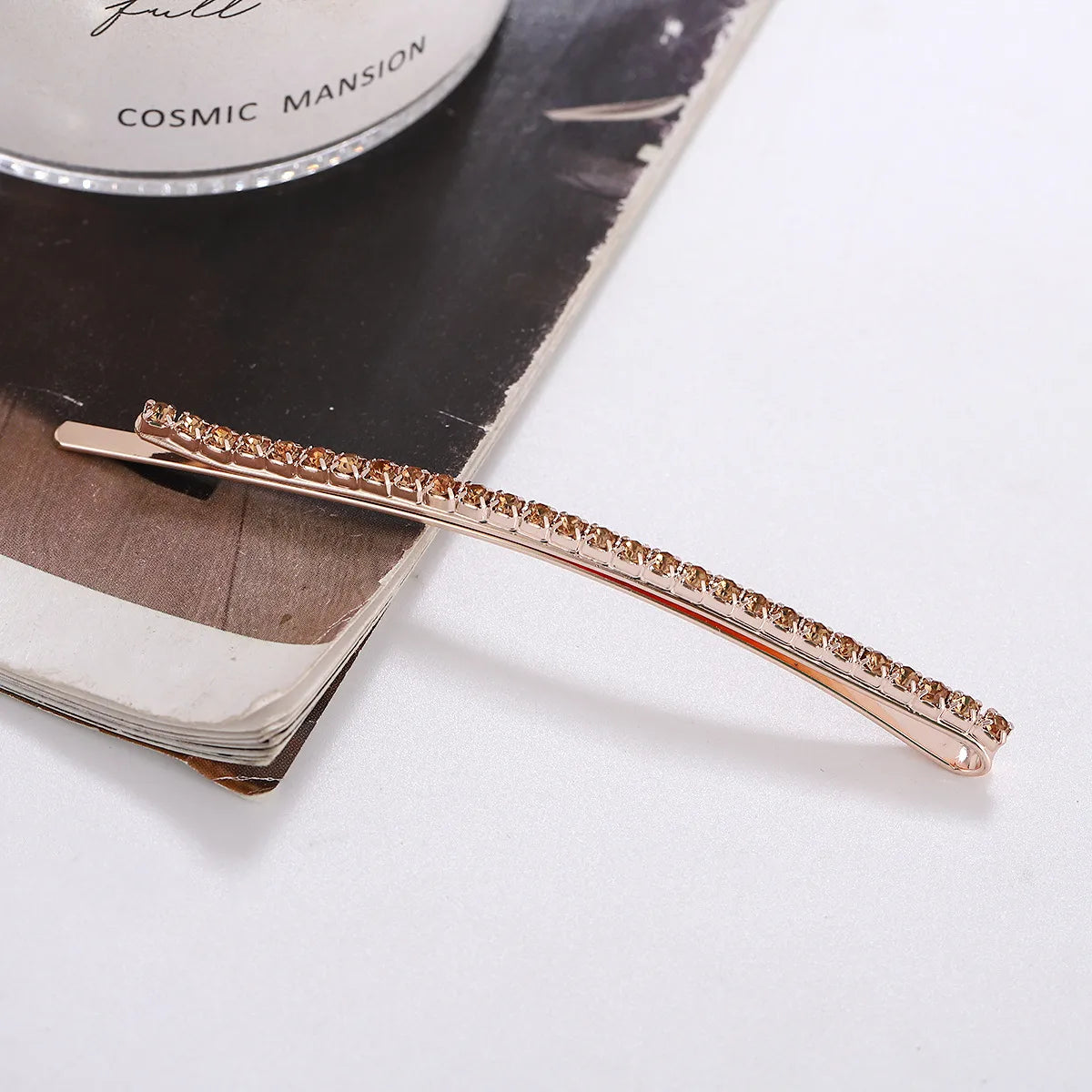 Casual Solid Color Rhinestone Plating Inlay Hair Clip