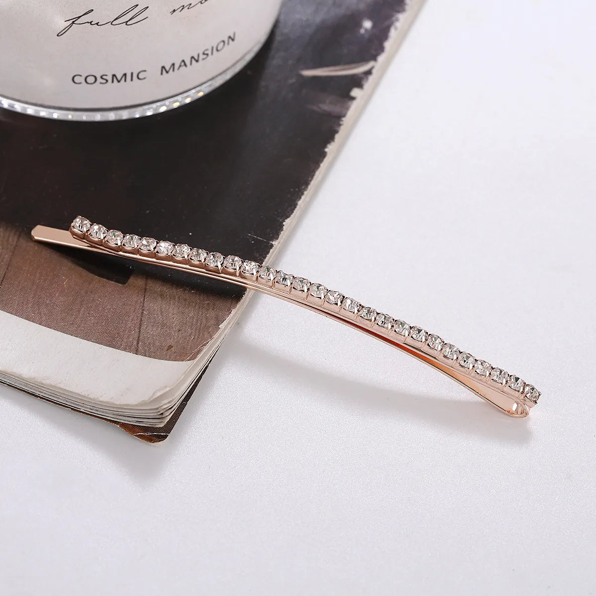 Casual Solid Color Rhinestone Plating Inlay Hair Clip