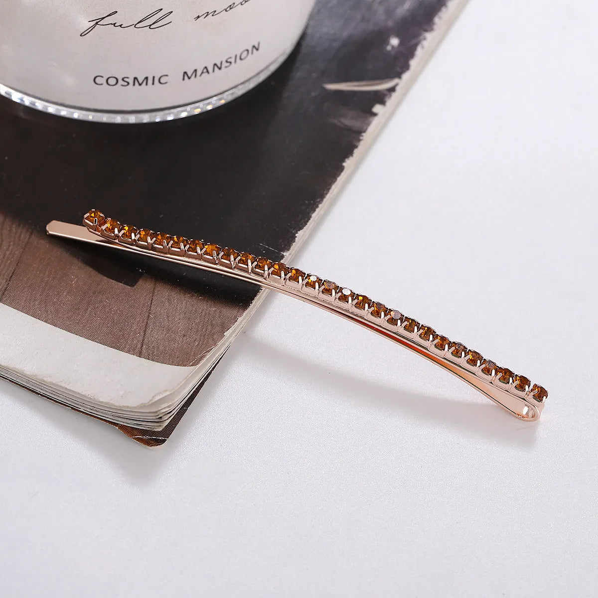 Casual Solid Color Rhinestone Plating Inlay Hair Clip