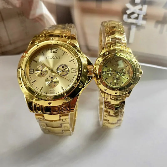 Casual Solid Color Single Folding Buckle Quartz Women'S Watches