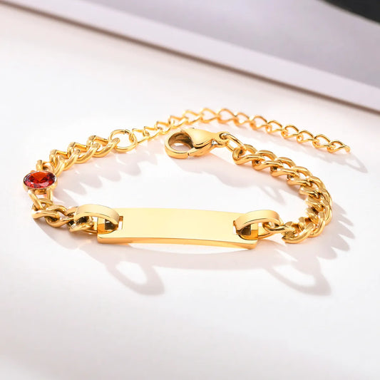 Casual Solid Color Stainless Steel Gold Plated Artificial Gemstones Bracelets In Bulk