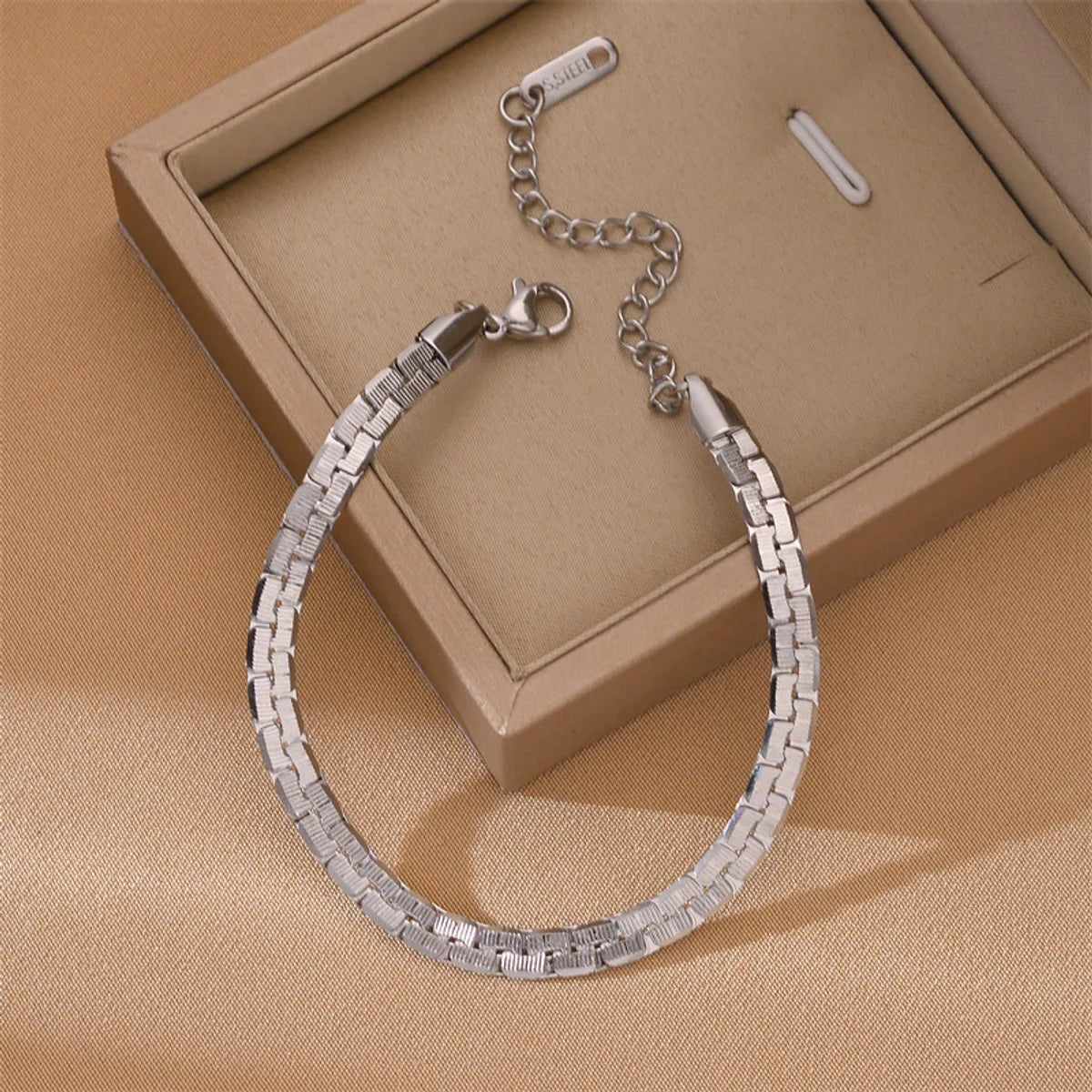 Wholesale Casual Solid Color Titanium Steel Plating Bracelets Necklace