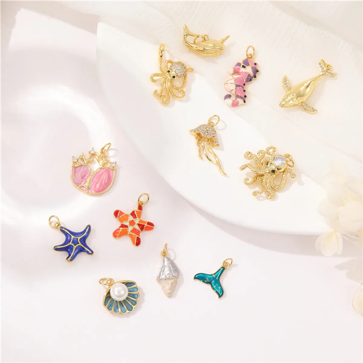 Casual Starfish Copper Plating 14k Gold Plated Jewelry Accessories