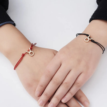 Casual Streetwear Constellation Alloy Valentine'S Day Women'S Bracelets