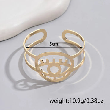 Casual Streetwear Devil's Eye Iron Wholesale Bangle