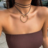 Casual Streetwear Heart Shape Alloy Wax Line Women'S Pendant Necklace