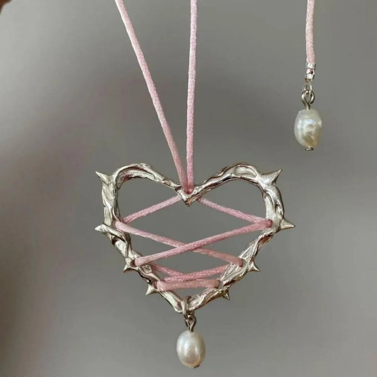 Casual Streetwear Heart Shape Alloy Wholesale Pendant Necklace