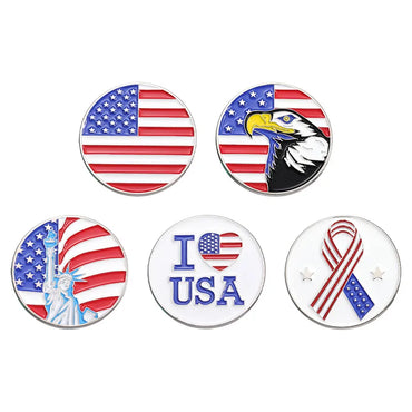 Casual Streetwear Letter American Flag Alloy Plating Unisex Brooches