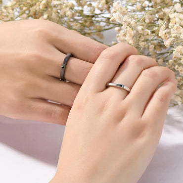 Casual Streetwear Sun Moon Alloy Copper Couple Open Rings