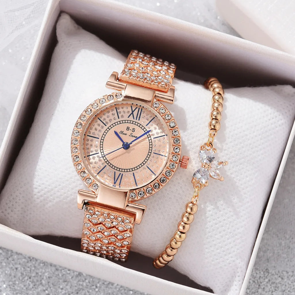 Casual Sweet Bow Knot Horseshoe Buckle Quartz Women'S Watches