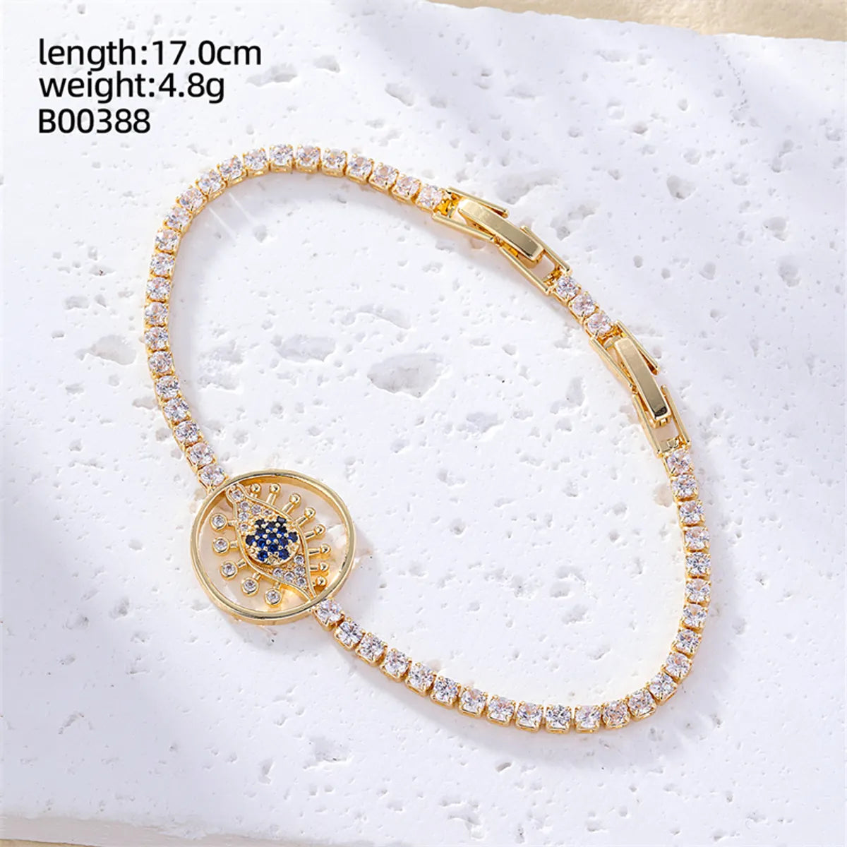 Casual Sweet Heart Shape Flower Butterfly Copper Inlay Zircon Bracelets