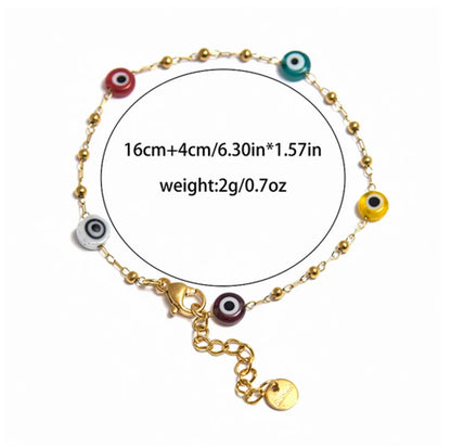 Casual Sweet Simple Style Round Eye 304 Stainless Steel 14K Gold Plated Bracelets In Bulk