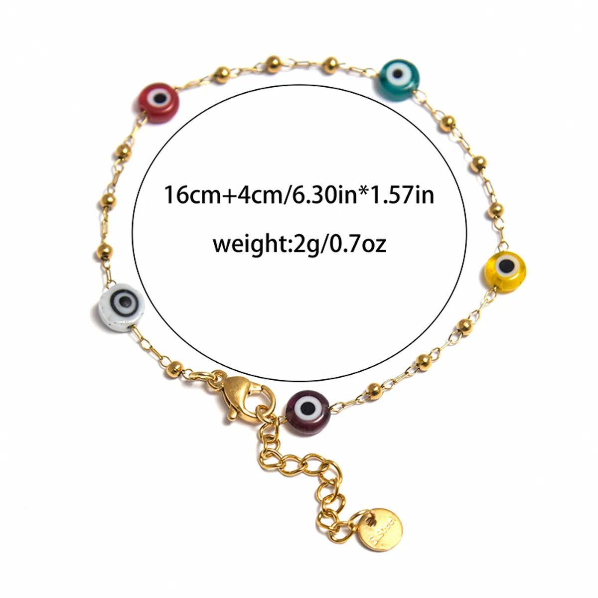 Casual Sweet Simple Style Round Eye 304 Stainless Steel 14K Gold Plated Bracelets In Bulk