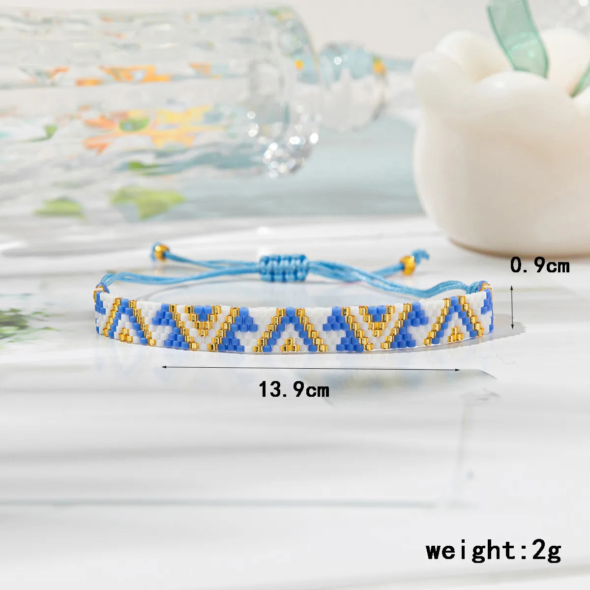 Casual Triangle Glass Handmade Women'S Bracelets