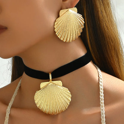 Casual Tropical Simple Style Shell Alloy Women'S Jewelry Set