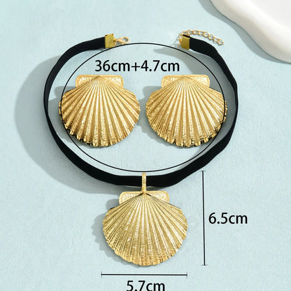 Casual Tropical Simple Style Shell Alloy Women'S Jewelry Set