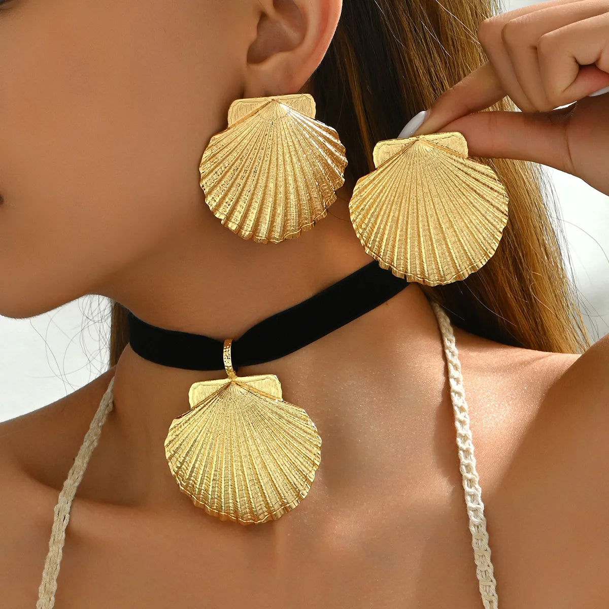 Casual Tropical Simple Style Shell Alloy Women'S Jewelry Set