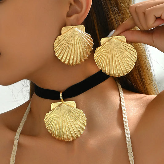 Casual Tropical Simple Style Shell Alloy Women'S Jewelry Set