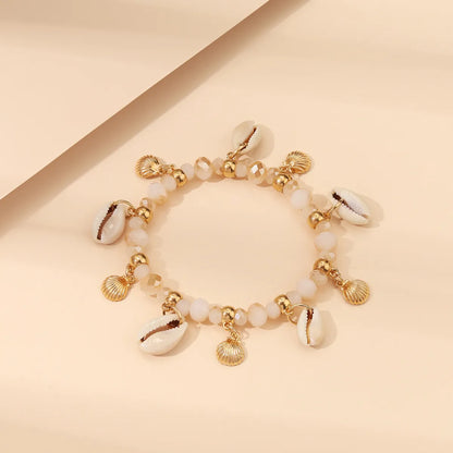 Casual Vacation Animal Shell Artificial Crystal Alloy Wholesale Bracelets Drawstring Bracelets