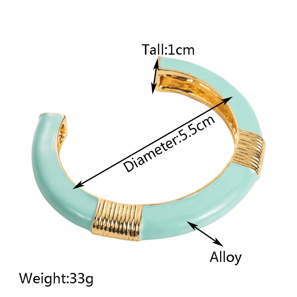 Casual Vacation Classic Style C Shape Gold Plated Alloy Wholesale Cuff Bracelets