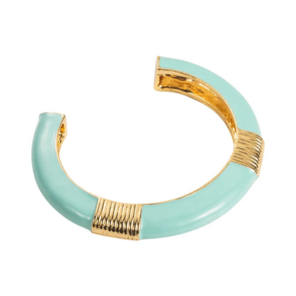 Casual Vacation Classic Style C Shape Gold Plated Alloy Wholesale Cuff Bracelets