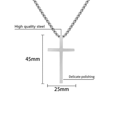 Casual Vacation Cross 304 Stainless Steel Plating 18K Gold Plated Men'S