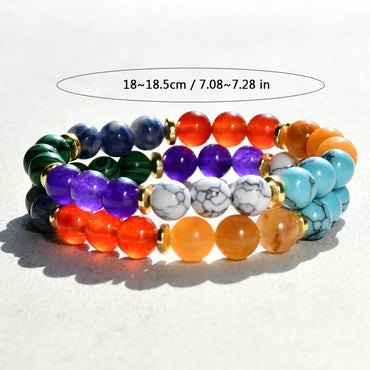 Casual Vacation Geometric Artificial Gemstones Natural Stone Beaded Handmade Women's Bracelets