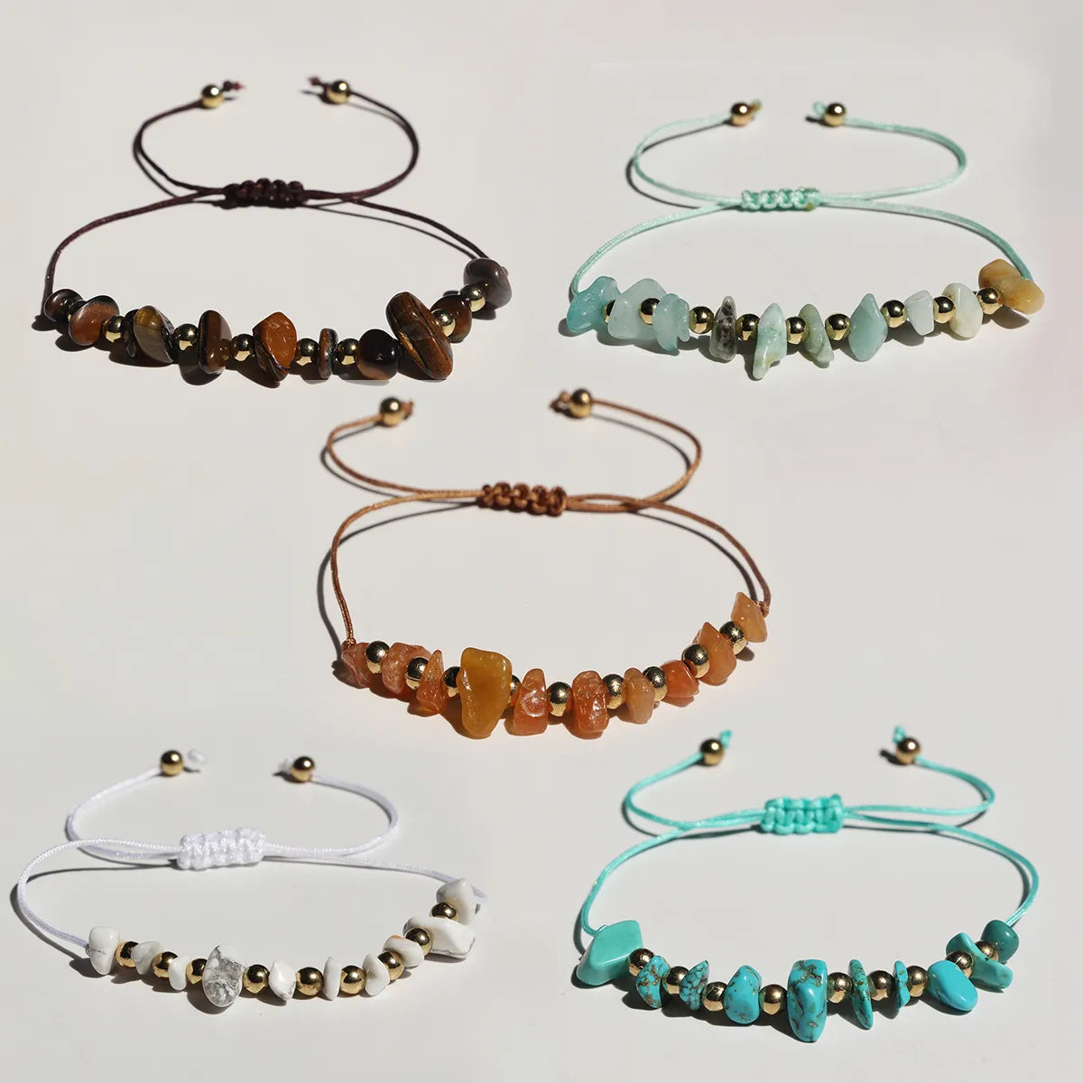 Casual Vacation Geometric Beaded Stone Wholesale Bracelets