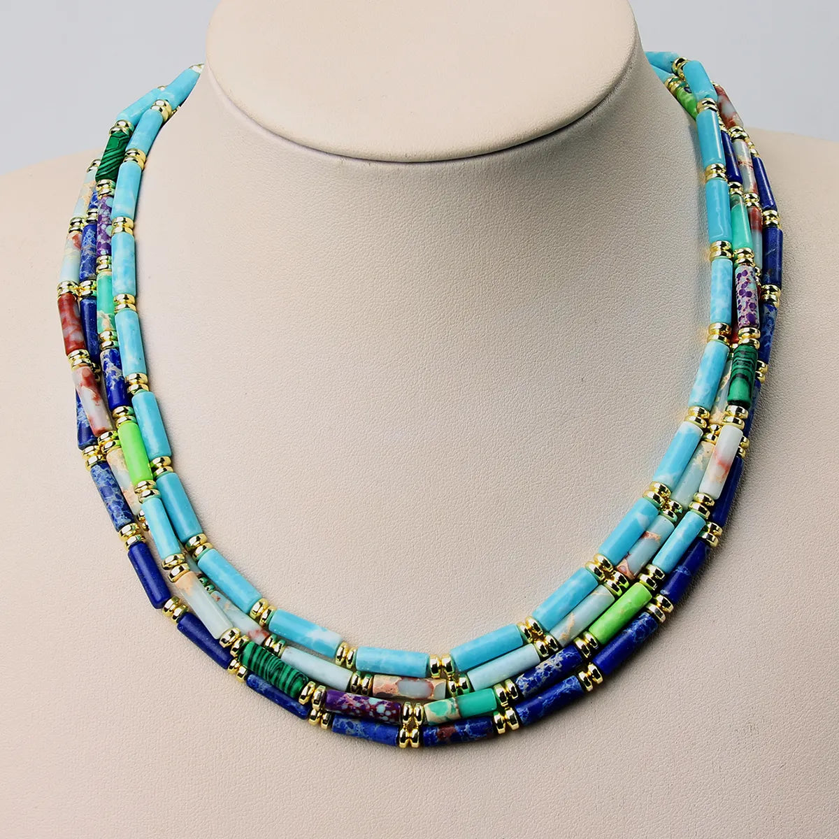 Casual Vacation Geometric Natural Stone Wholesale Necklace