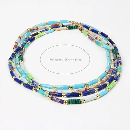 Casual Vacation Geometric Natural Stone Wholesale Necklace