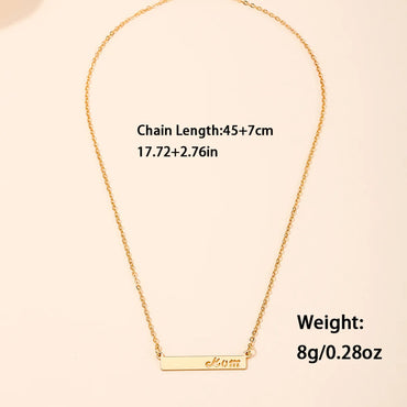 Casual Vacation Letter Alloy Zinc Wholesale Necklace