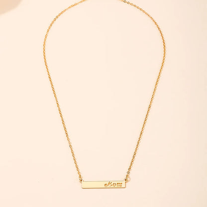 Casual Vacation Letter Alloy Zinc Wholesale Necklace