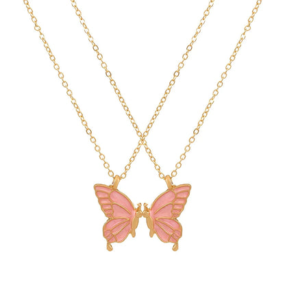 Casual Vacation Simple Style Butterfly Alloy Wholesale Pendant Necklace