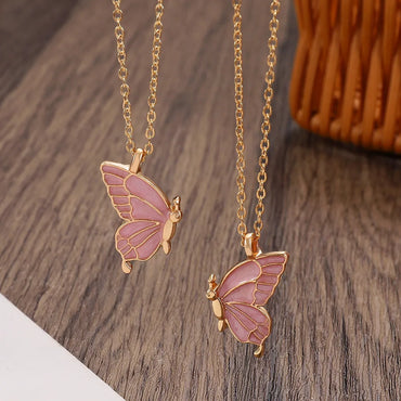 Casual Vacation Simple Style Butterfly Alloy Wholesale Pendant Necklace