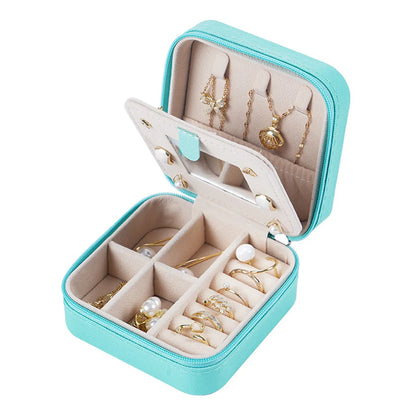 Casual Vacation Solid Color Leather Wholesale Jewelry Boxes