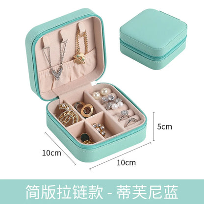 Casual Vacation Solid Color Leather Wholesale Jewelry Boxes