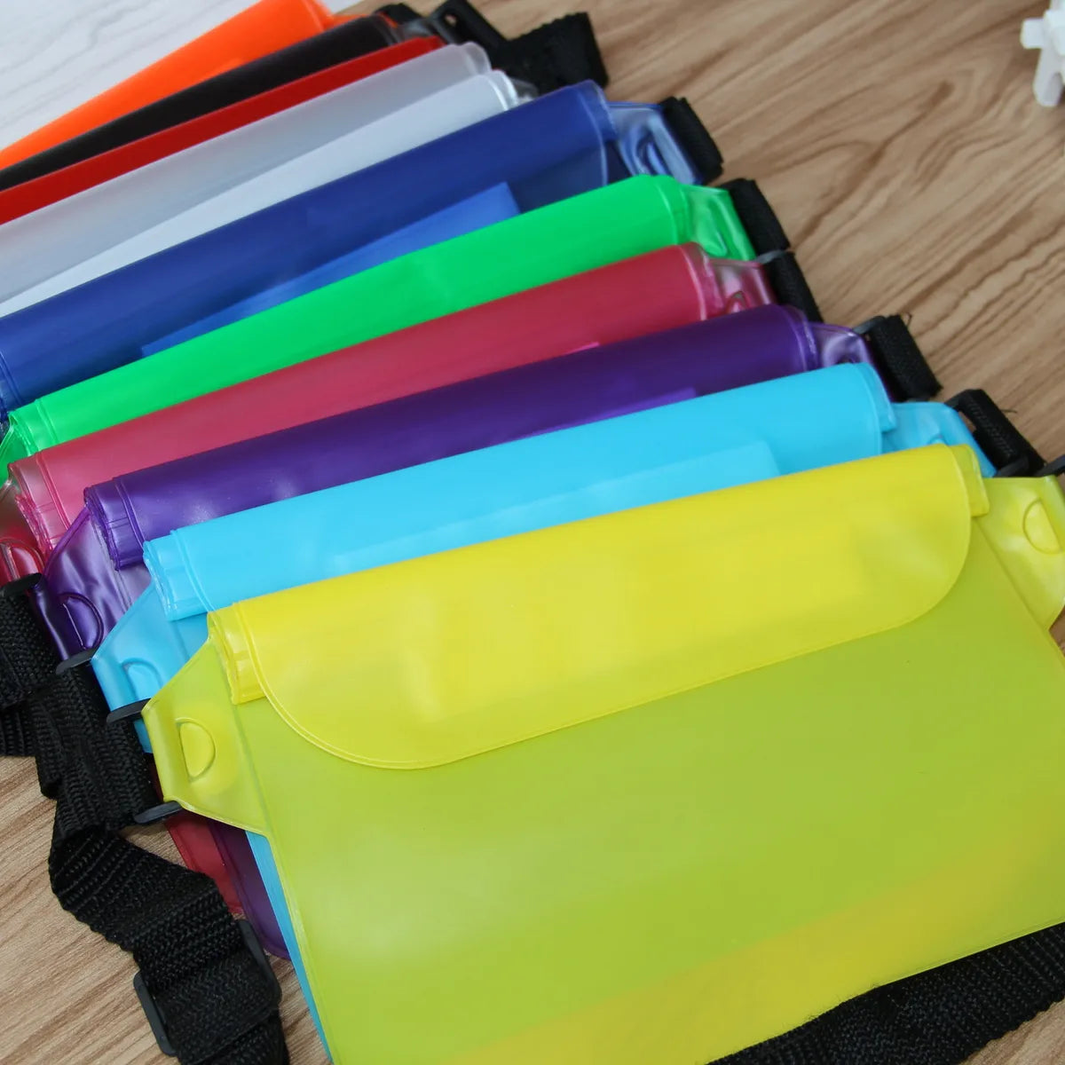 New Style Leisure Vacation Solid Color Plastic Waterproof Bag