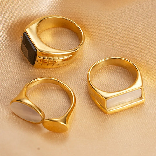 Casual Vacation Twist Stainless Steel Plating Inlay Zircon Gold Plated Rings