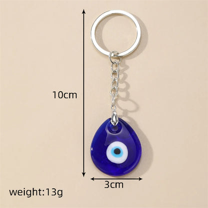 Casual Vintage Style Simple Style Devil'S Eye Alloy Bag Pendant Keychain