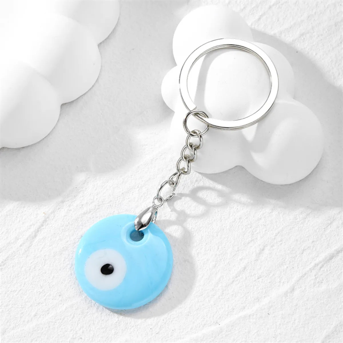 Casual Vintage Style Simple Style Devil'S Eye Alloy Bag Pendant Keychain