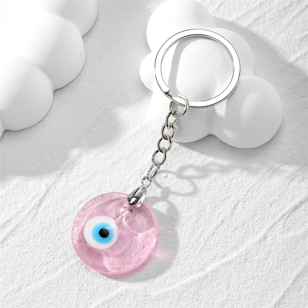 Casual Vintage Style Simple Style Devil'S Eye Alloy Bag Pendant Keychain