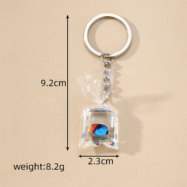 Casual Vintage Style Simple Style Fish Resin Bag Pendant Keychain