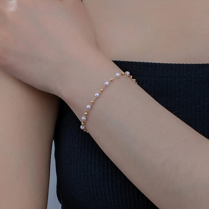 Casual Vintage Style Simple Style Pearl Alloy Zinc Wholesale Bracelets