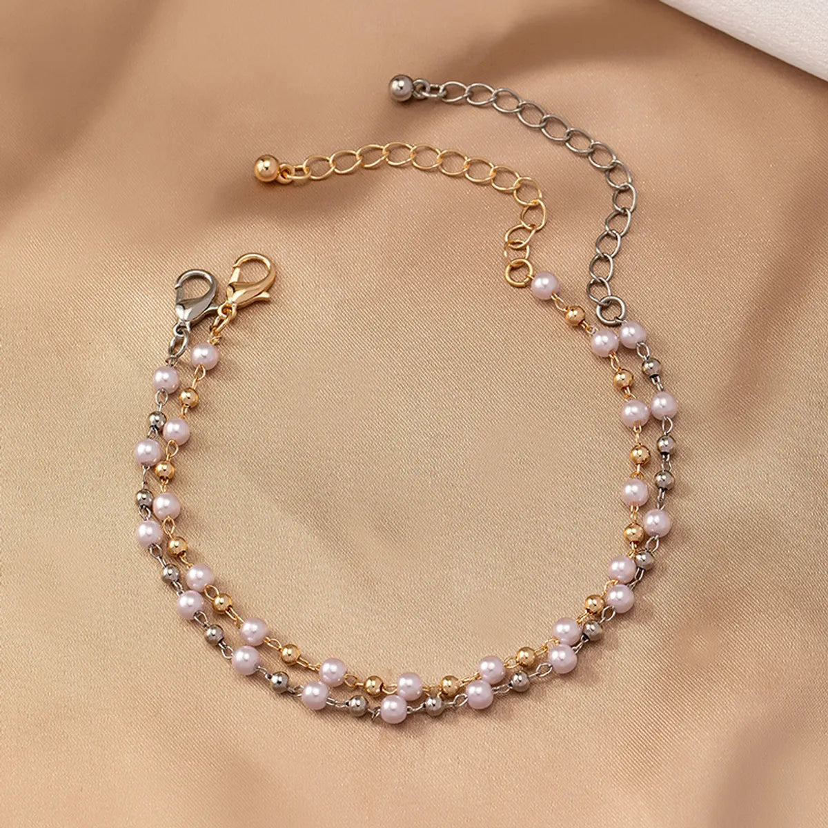 Casual Vintage Style Simple Style Pearl Alloy Zinc Wholesale Bracelets