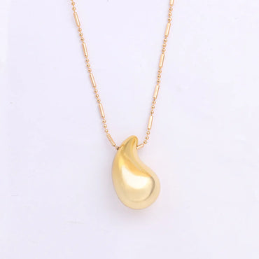 Casual Water Droplets Arylic Copper Plating Women's Pendant Necklace