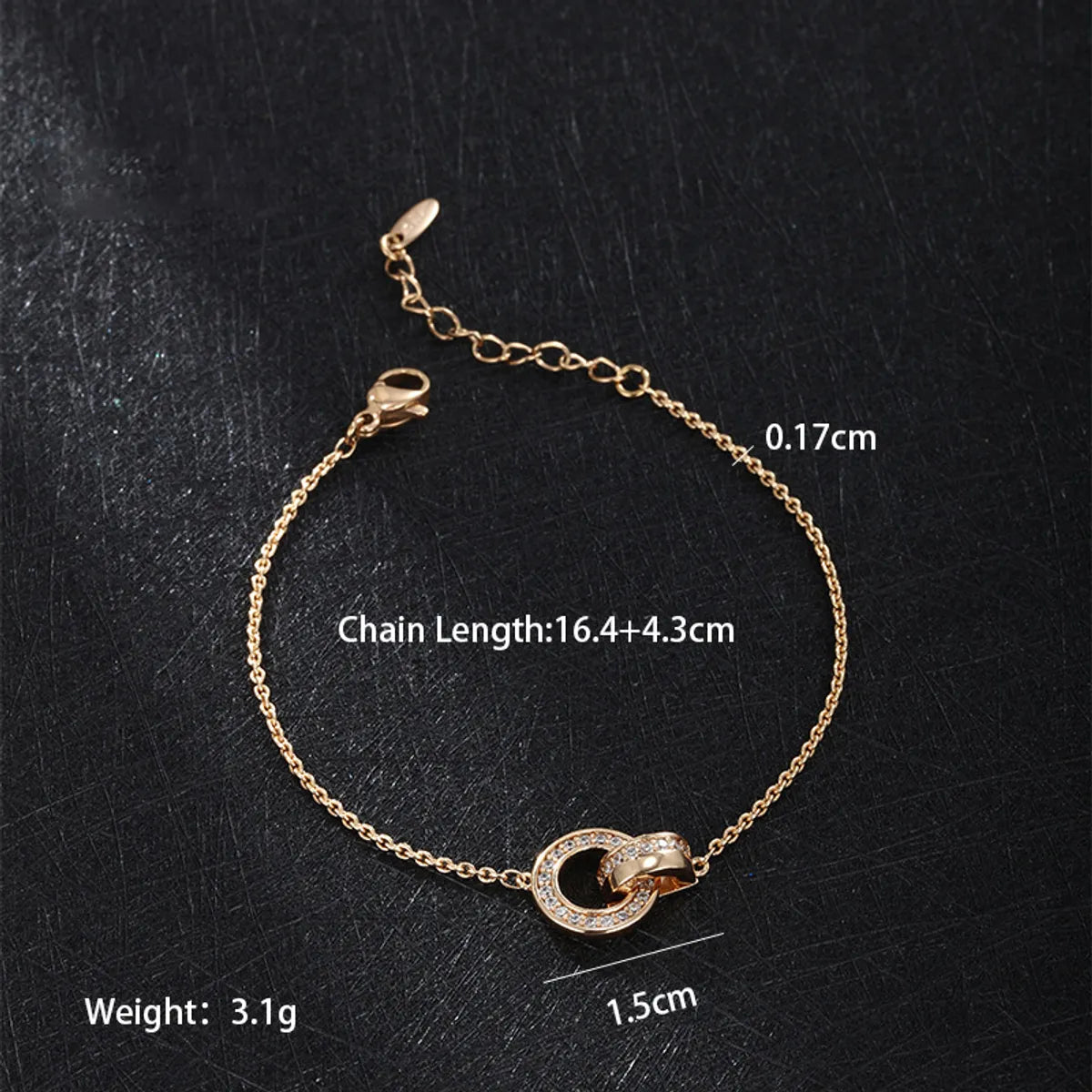 Casual Xuping Classic Style Geometric Alloy Plating 18k Gold Plated Women'S Bracelets