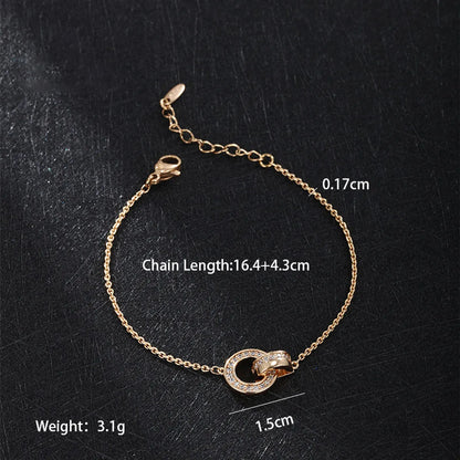 Casual Xuping Classic Style Geometric Alloy Plating 18k Gold Plated Women'S Bracelets